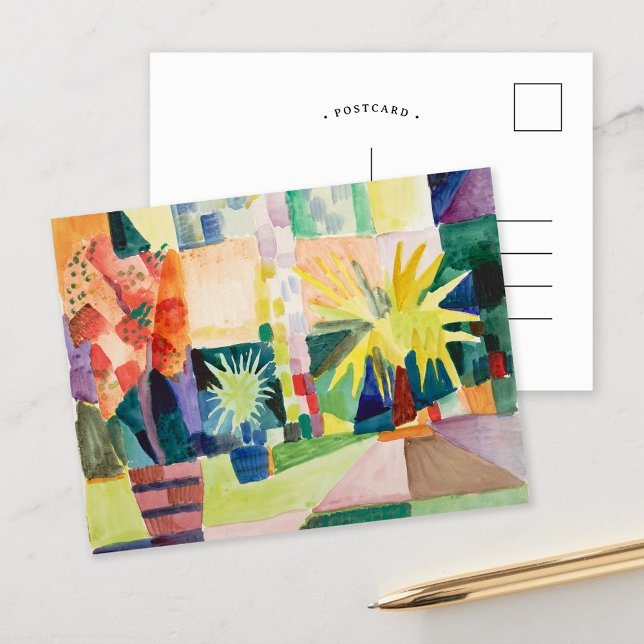 Cartão Postal Arden no lago de Thun | August Macke (Criador carregado)