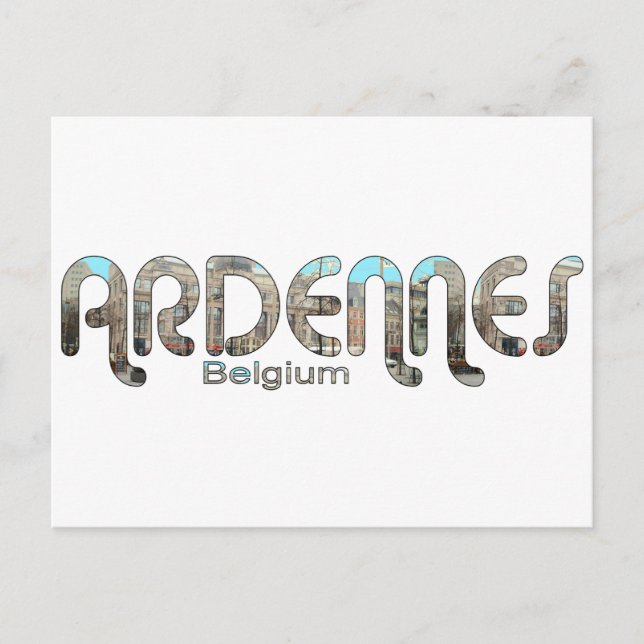 Cartão Postal Ardennes, Bélgica (Frente)