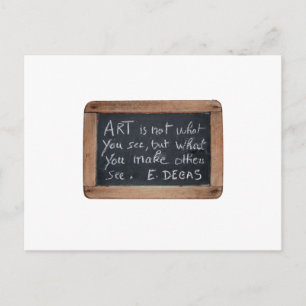 Cartão Postal Ardoise 03 Notícias do Artista Degas Postcard