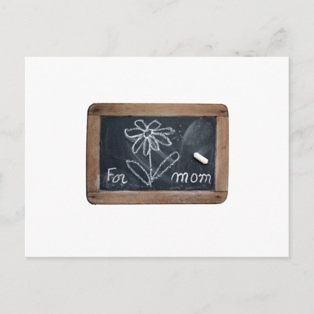 Cartão Postal Ardoise 10 Flor para o Cartão-Postal da Mãe (Frente)