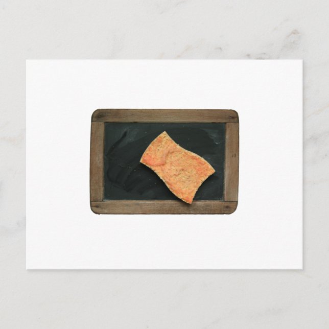 Cartão Postal Ardoise Passer l'éponge Vinatge School Slate post  (Frente)