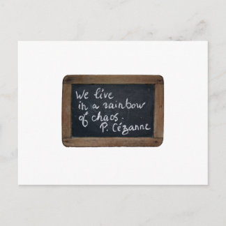 Cartão Postal Ardoise Rustic School Slate Cezanne Cote PostC