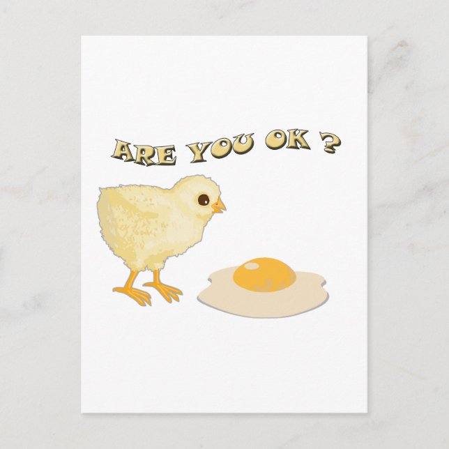 Cartão Postal Are you o.k ? (Frente)