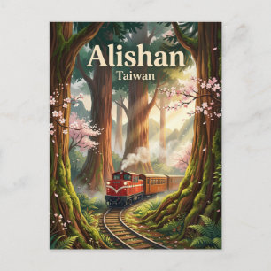 Cartão Postal Área Cénica Nacional Alishan Taiwan