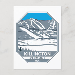 Cartão Postal Área de esqui de Killington Vermont