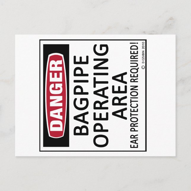 Cartão Postal Área de operação do Bagpipe (Frente)