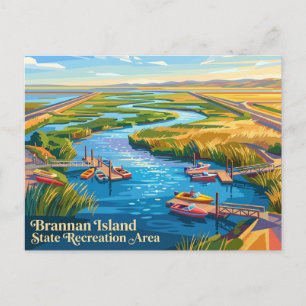 Cartão Postal Área de Recreação Estadual da Ilha Brannan Califór