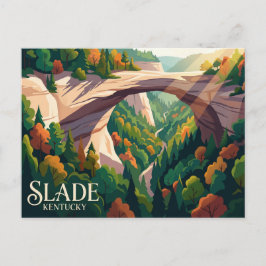 Cartão Postal Área Geológica Red River Gorge EUA