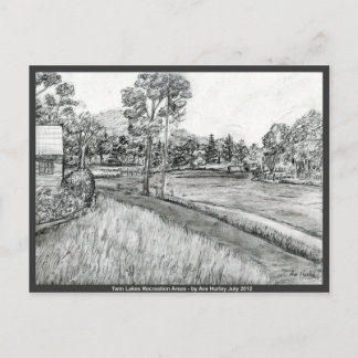 Cartão Postal Áreas de Recreação dos Lagos Gêmeos ~ Nordeste da