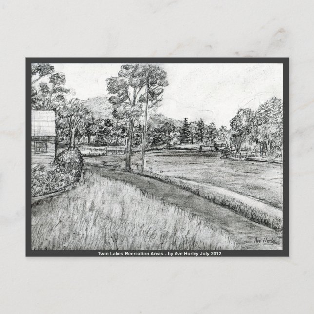 Cartão Postal Áreas de Recreação dos Lagos Gêmeos ~ Nordeste da  (Frente)