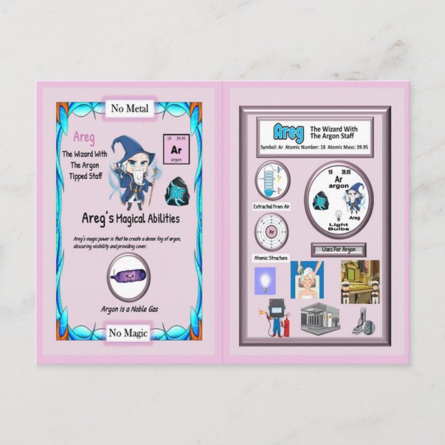 Cartão Postal Areg - Funcionarios Argon do Assistente (Frente)