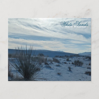 Cartão Postal Areia Branca Novo Deserto do México Dunas de Areia
