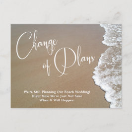 Cartão Postal Areia, Foam Mudança de Planos Adiada Casamento de