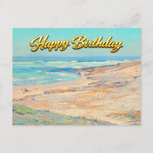 Cartão Postal Areias Sussurrantes La Jolla Califórnia Arte de An