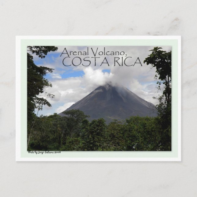 Cartão Postal Arenal Volcano (Frente)