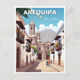 Cartão Postal Arequipa Viagem do Peru