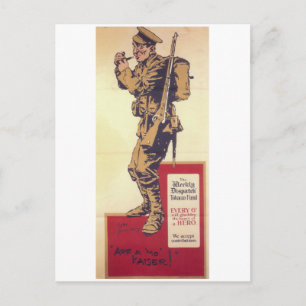 Cartão Postal Arf um Mmo Kaiser! (1914)_Propaganda Poster