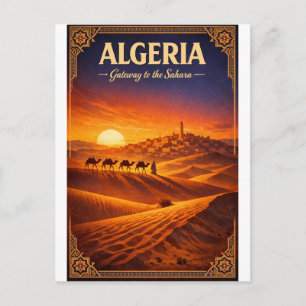 Cartão Postal ARGÉLIA – Portal para o Saara