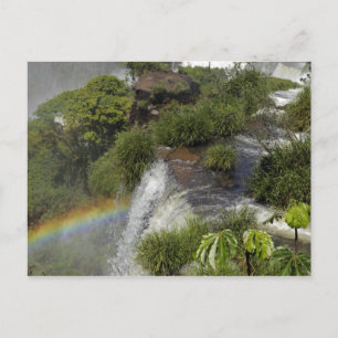 Cartão Postal Argentina, Cataratas do Iguaçu. Arco-íris em Iguac