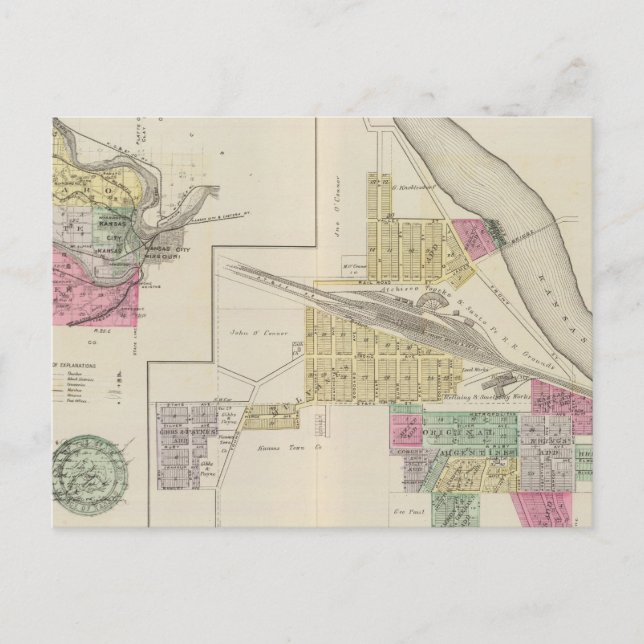 Cartão Postal Argentina, Condado de Wyandotte, Edwardsville, Kan (Frente)