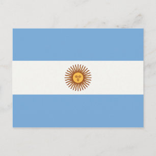CARTÃO POSTAL ARGENTINA FLAG