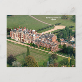Cartão Postal Ariel view da Sandringham House, Norfolk