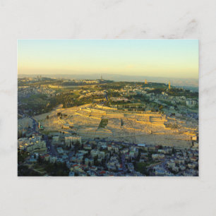 Cartão Postal Ariel View do Monte de Olives Jersalem Israel