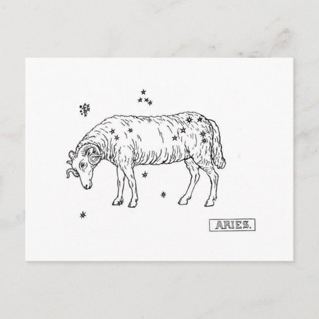Cartão Postal Aries (Frente)