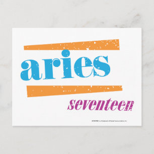 Cartão Postal Aries Aqua