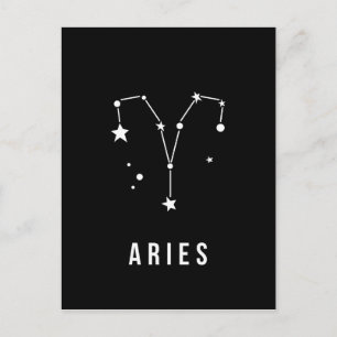 Cartão Postal Aries - Sinal Cotação Zodiac