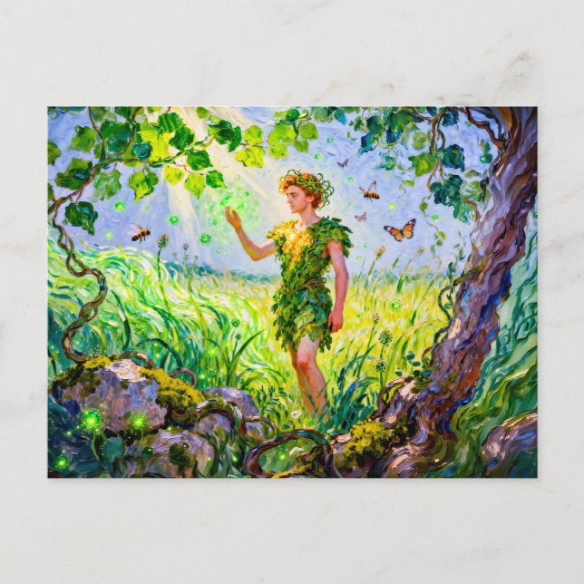 Cartão Postal Aristaeus God of Agriculture and Nature from Greek (Frente)