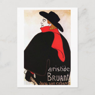 Cartão Postal Aristide Bruant dans son Cabaret