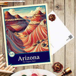 Cartão Postal Arizona | Cartão-postal Sombreado do Cel do Estilo