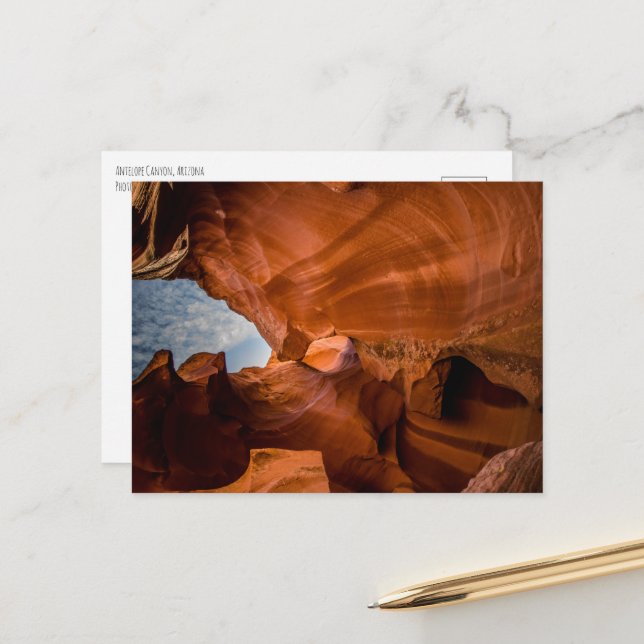 Cartão Postal Arizona de Antelope Canyon (Frente/Verso In Situ)