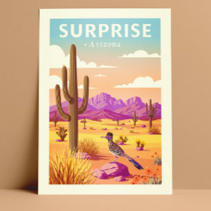 Cartão Postal Arizona de Surpresa Vintage