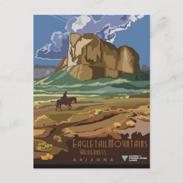 Cartão Postal Arizona de Viagem de Vintage (Frente)