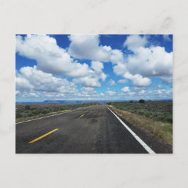 Cartão Postal Arizona Desert Road no sudoeste dos EUA