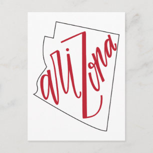 Cartão Postal Arizona Design de Tipografia Estatal