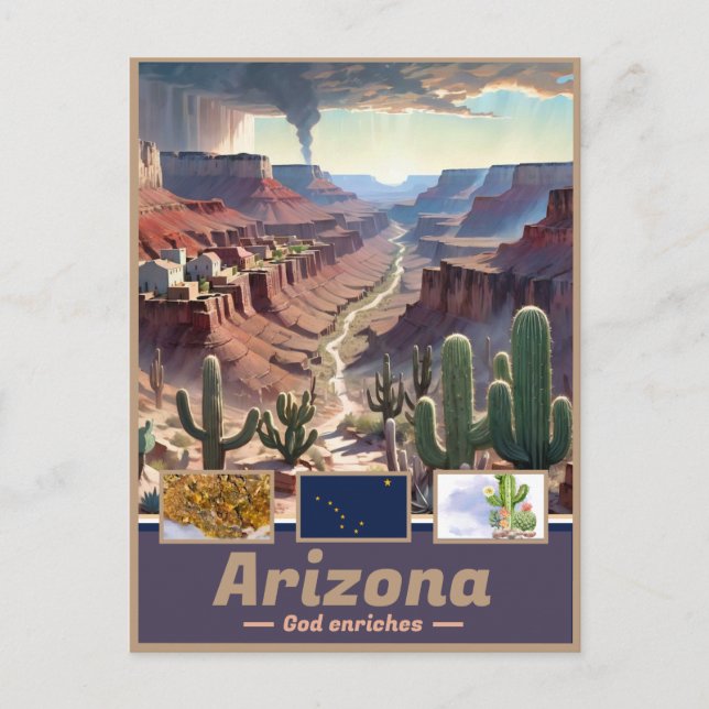 Cartão Postal Arizona Dreamscape: Surreal State (Frente)
