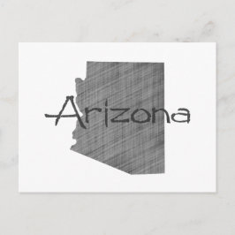 Cartão Postal Arizona Formato da Cinza de Vintage do Quadro Pret