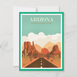 Cartão Postal Arizona Grand Canyon State