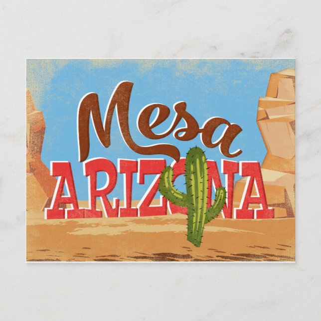 Cartão Postal Arizona Mesa (Frente)