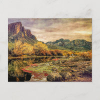 Arizona River Sonoran Desert Mounts Digital Art