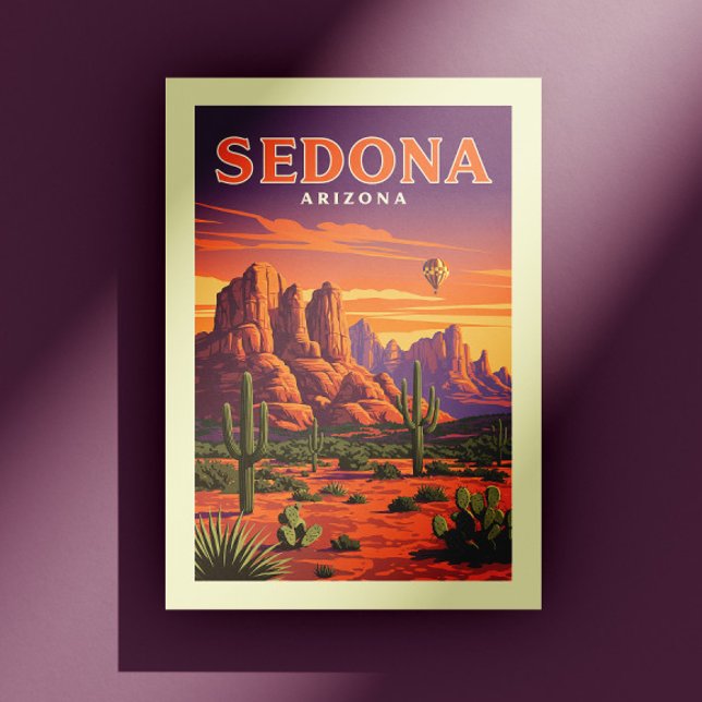 Cartão Postal Arizona Vintage Sedona (Criador carregado)