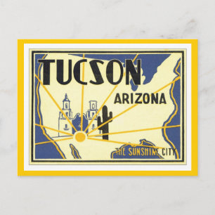 Cartão Postal Arizona Vintage Tucson
