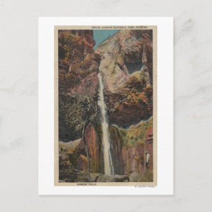 Cartão Postal Arizona - Visão das quedas de fita no Grand Canyo