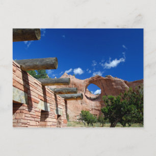 Cartão Postal Arizona, Window Rock. Capital do Navajo