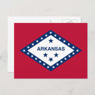 Cartão Postal Arkansan Flag, Flag do Arkansas