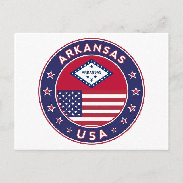 Cartão Postal Arkansas, Estados Unidos (Frente)