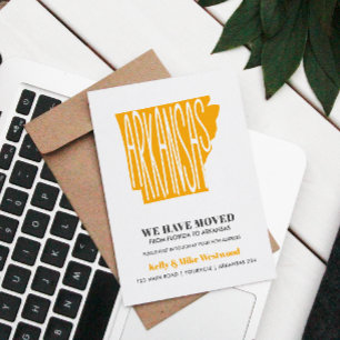 Cartão Postal ARKANSAS Mudamos Novo endereço Nova Casa  